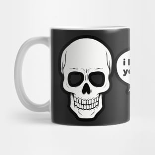 Skull I Live Inside Your Face Bones Funny Halloween Mug